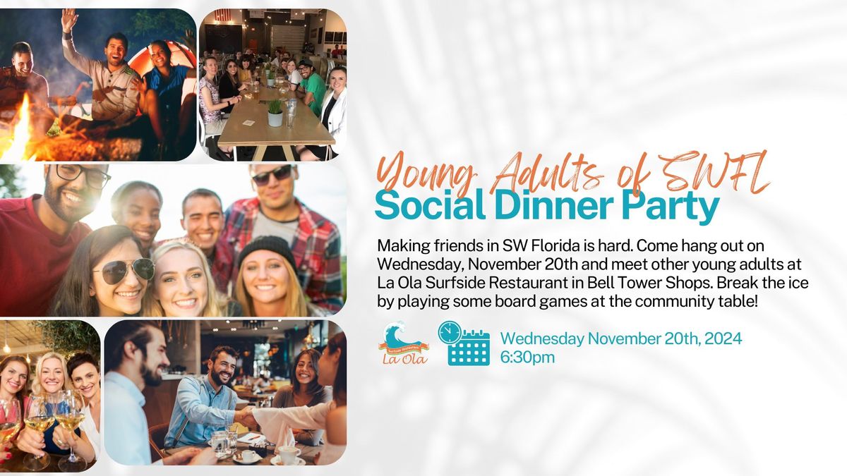 Young Adult Happy Hour\/Dinner Mixer (Hosted By Young Adults of SWFL)