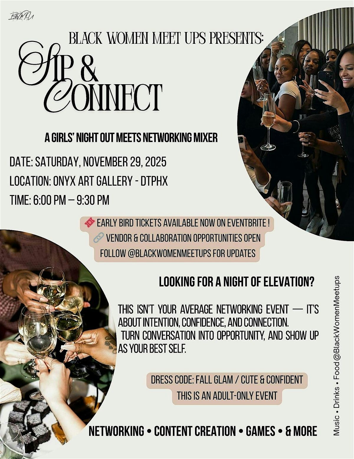 Black Women Meet Ups: Sip & Connect