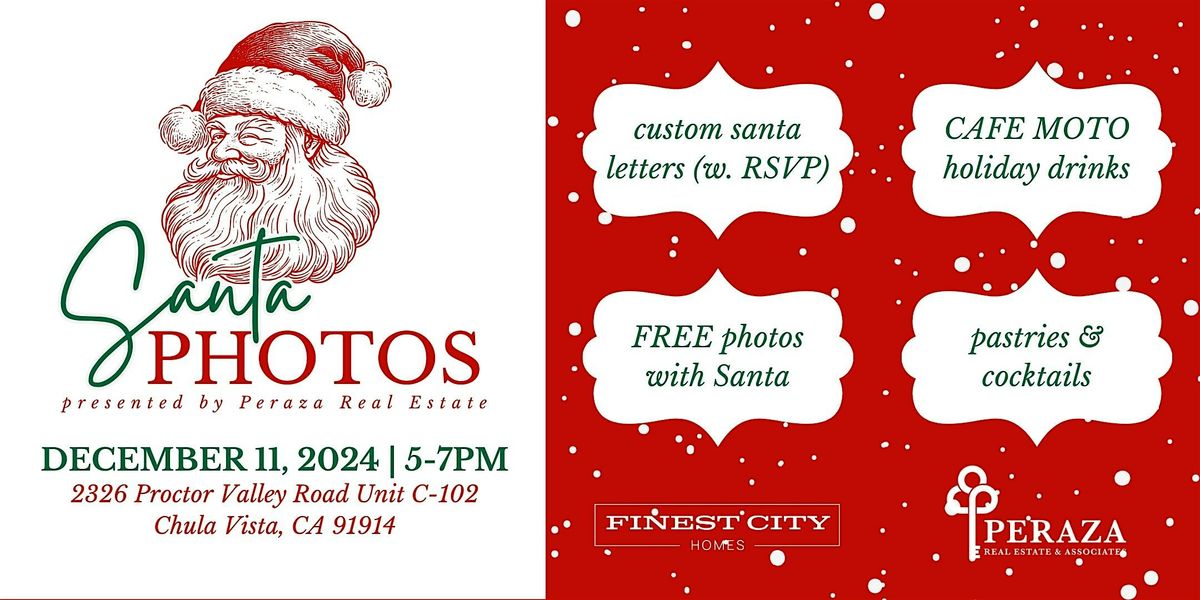 Photos with Santa Claus at our NEW office at The Shops in San Miguel Ranch