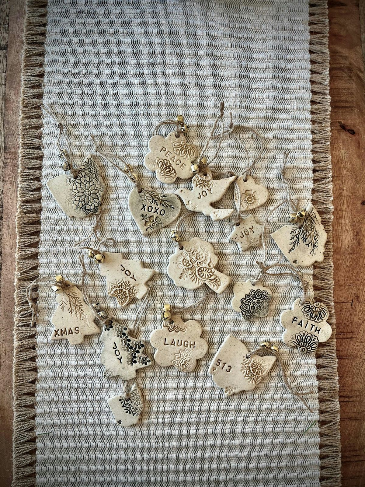 Rolled Clay Ornaments