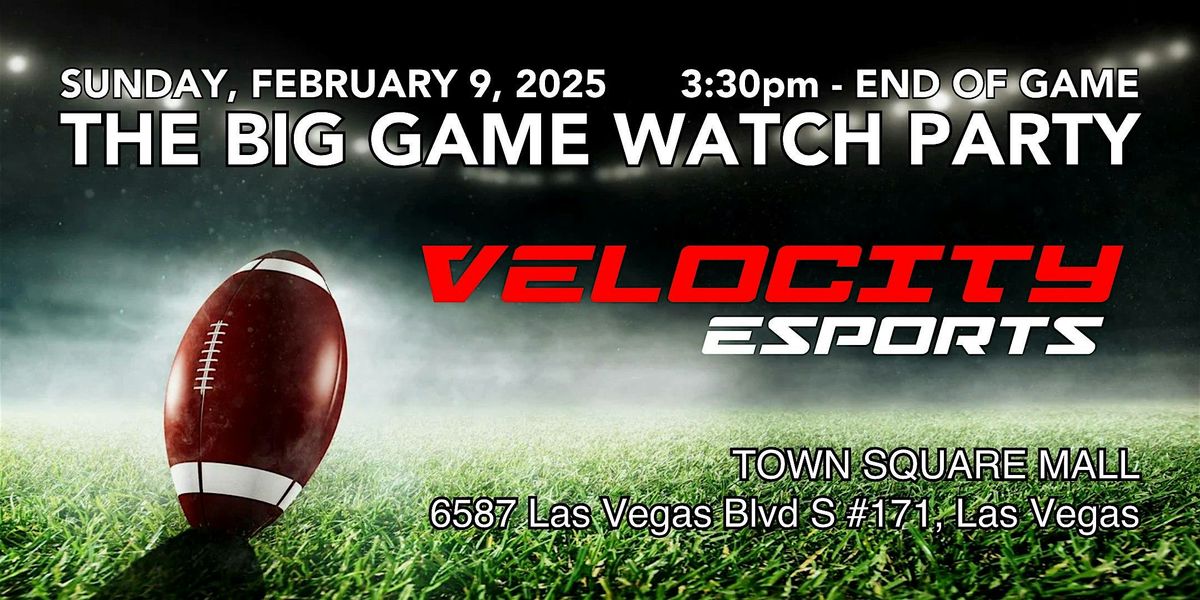 The Big Game Watch Party at Velocity Esports