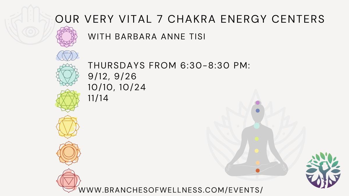 Our Very Vital 7 Chakra Energy Centers Series