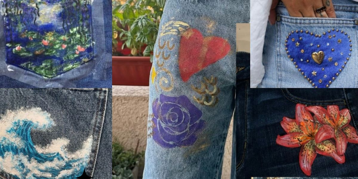 Denim Paint Party at Sofia's Boutique!