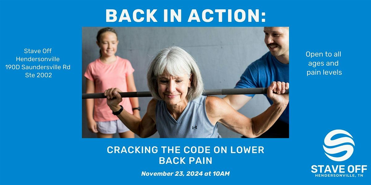 Back in Action: Cracking the Code on Lower Back Pain