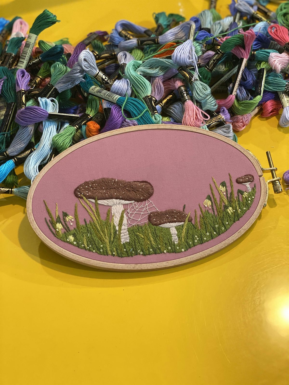 Embroidery Class: Magical Mushrooms