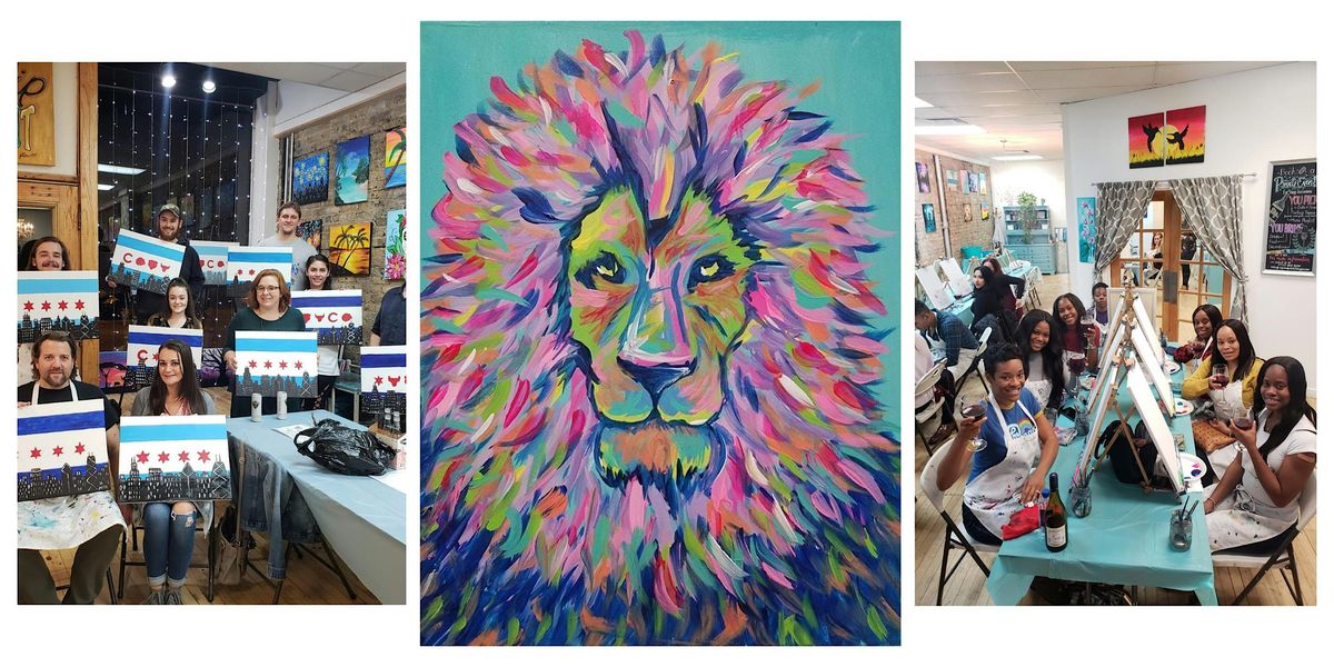 BYOB Paint and Sip Event - \u201cColorful Lion"