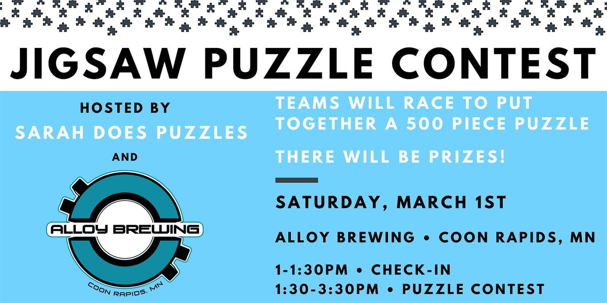 Team Jigsaw Puzzle Contest at Alloy Brewing - March 2025