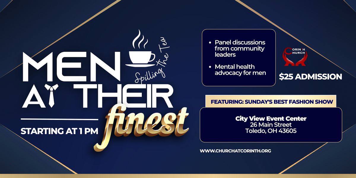 Spilling the Tea: Men at Their Finest Mental Health Event