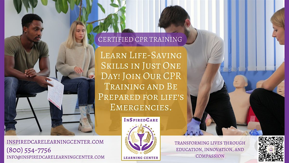 CPR & First Aid Training \u2013 Be Prepared to Save a Life!