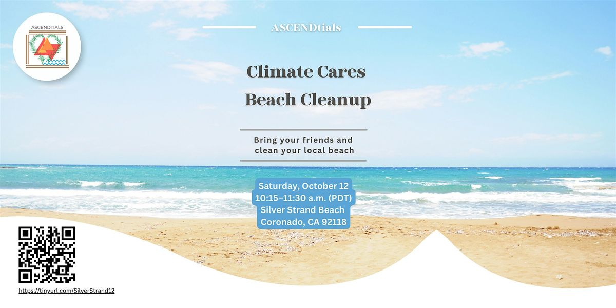 ASCENDtials Climate Cares Beach Cleanup at Silver Strand Beach