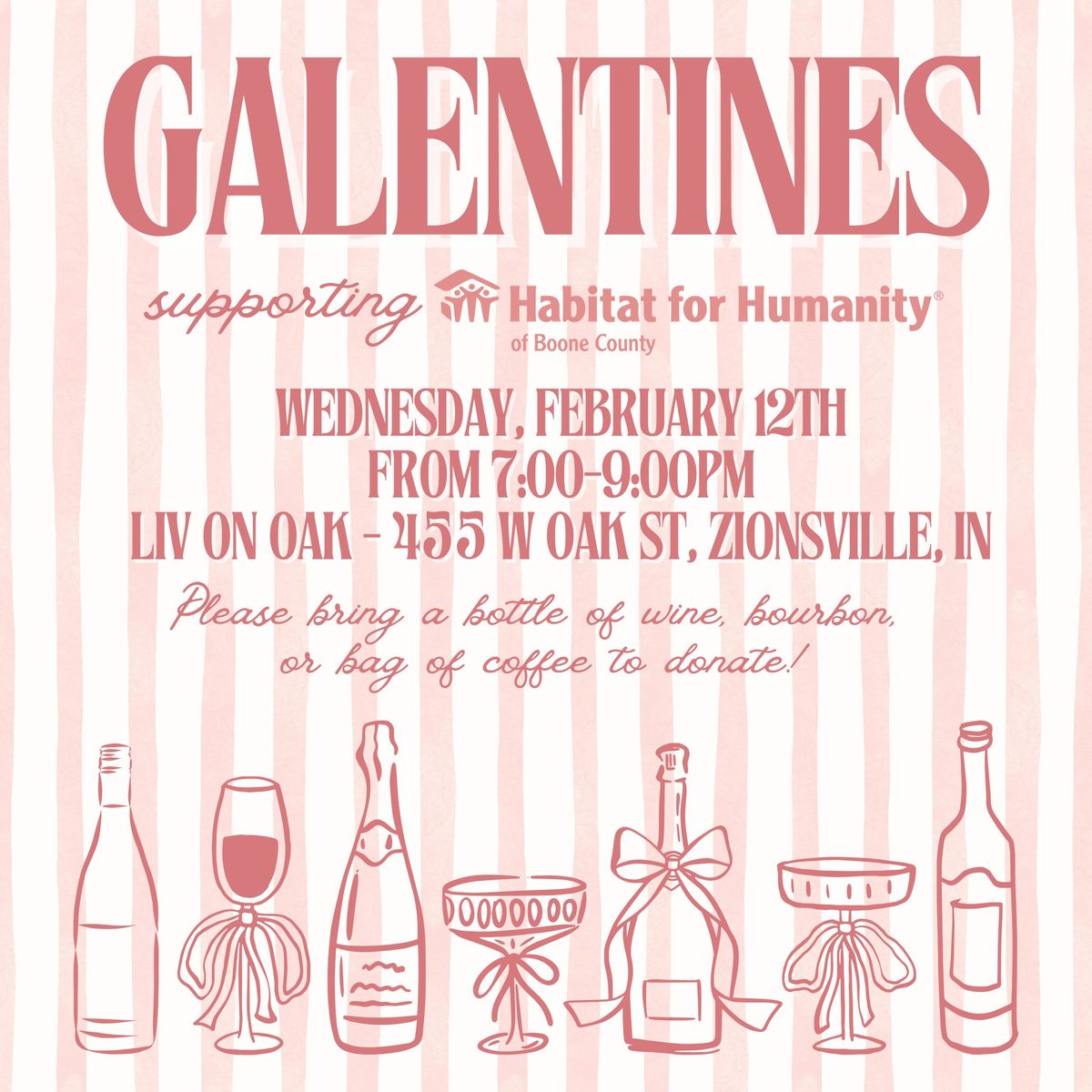 Galentines supporting Habitat for Humanity of Boone County