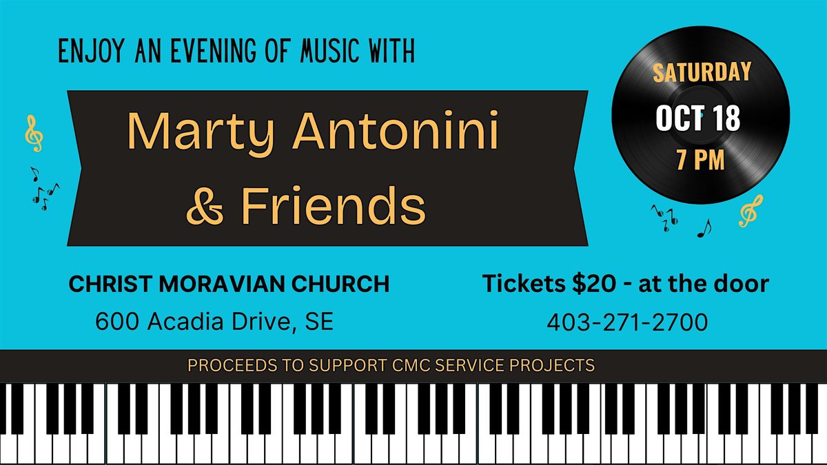 An evening of music with MARTY ANTONINI & FRIENDS