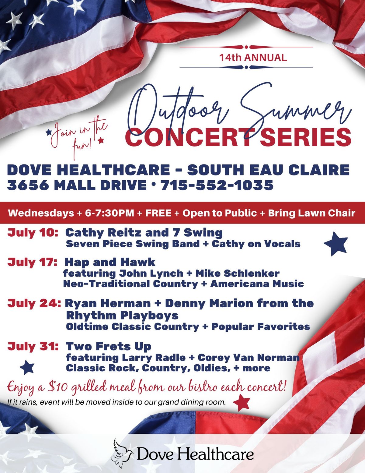 Outdoor Summer Concert Series in Eau Claire