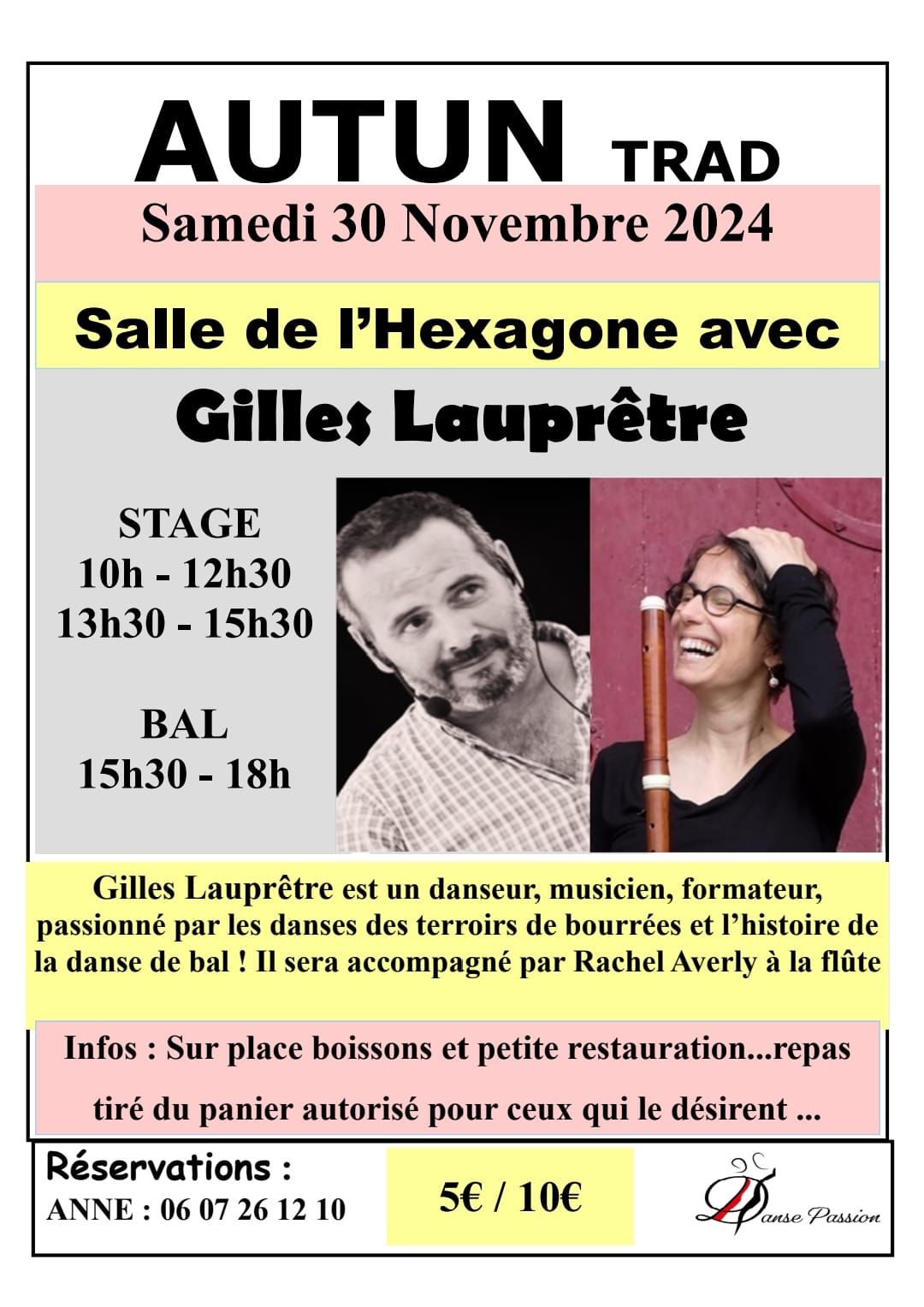 Stage et Bal TRAD avec Gilles Laupr\u00eatre