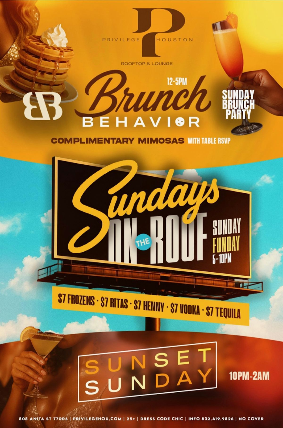 Rooftop HAPPY HOUR- Sunday Funday