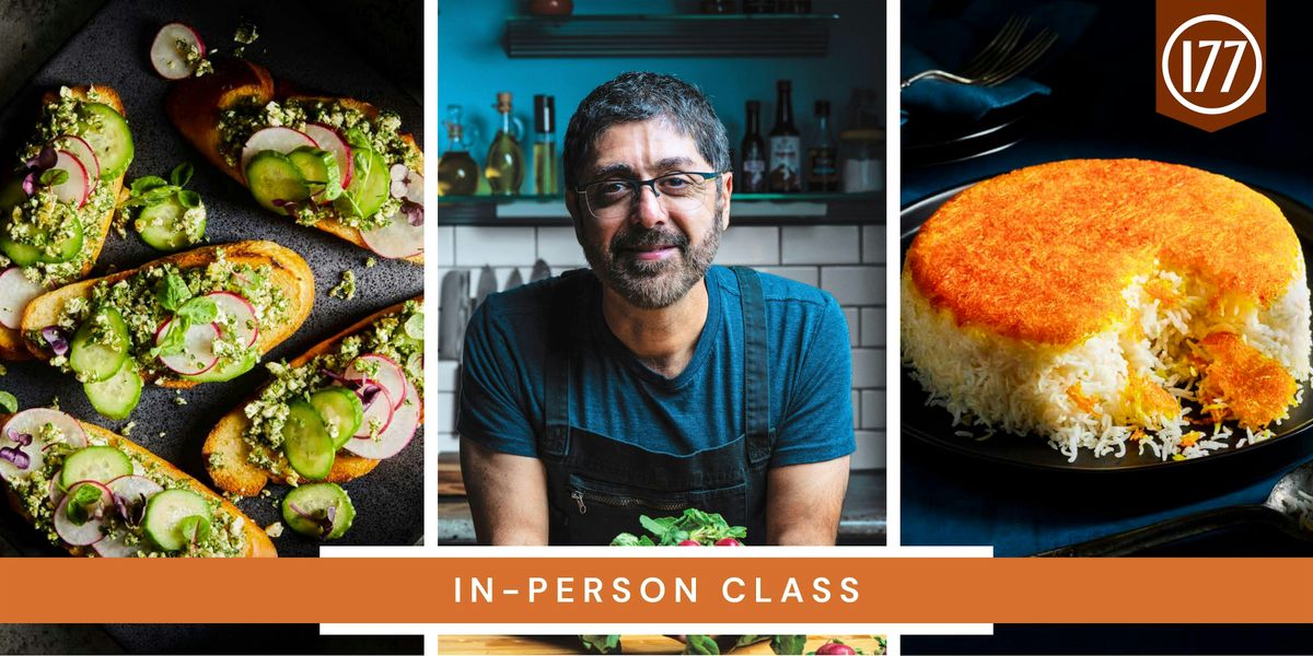 In-Person Event: Saffron Stories: Persian Home Cooking with Omid Roustaei