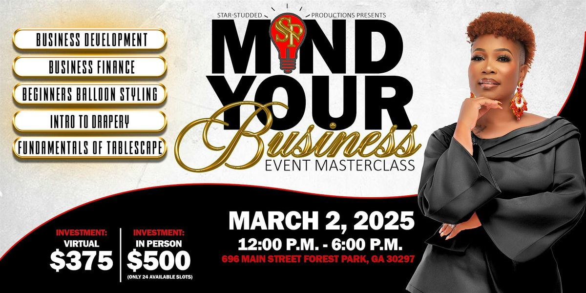 Mind Your Business Event Masterclass