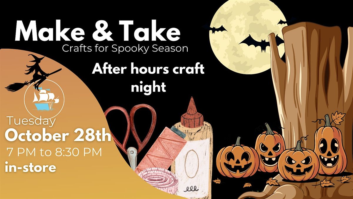 Make & Take Craft Night - Spooky Season craft