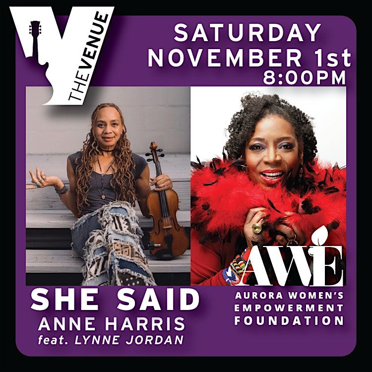 'She Said' with Anne Harris featuring Lynne Jordan