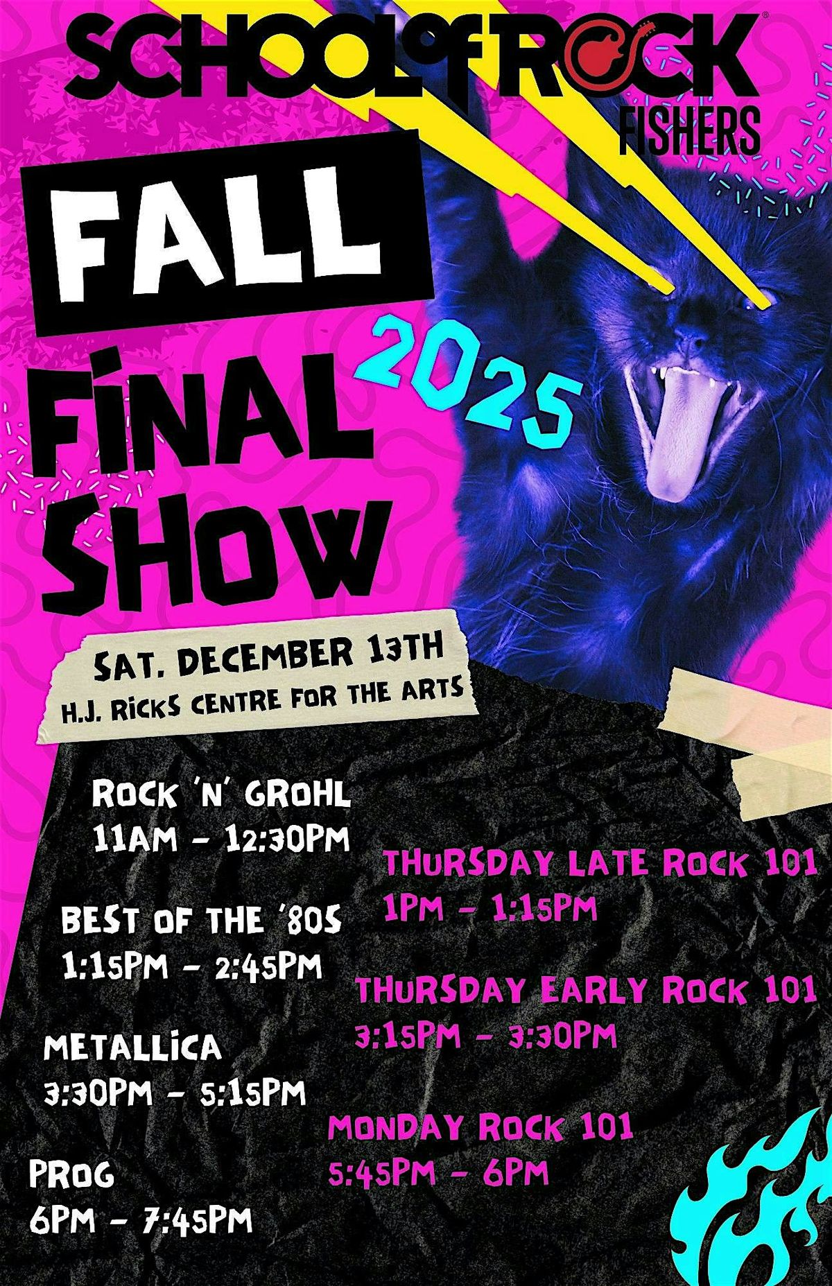 School of Rock Fishers Fall Show!