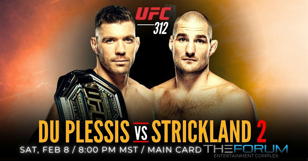 UFC 312: Du Plessis vs Strickland 2