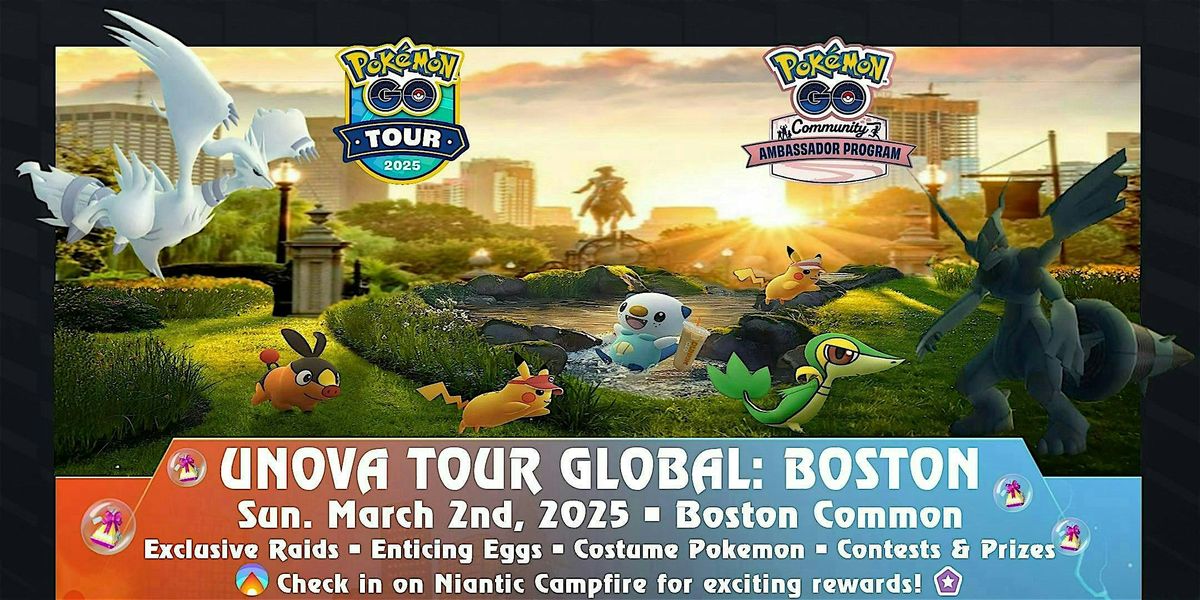 Pok\u00e9mon GO Unova Tour Global Day 2 @ BOSTON COMMON