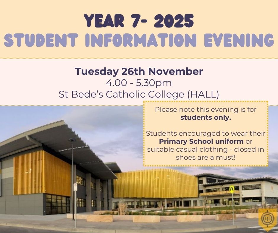 Year 7 -2025 Student Information Evening