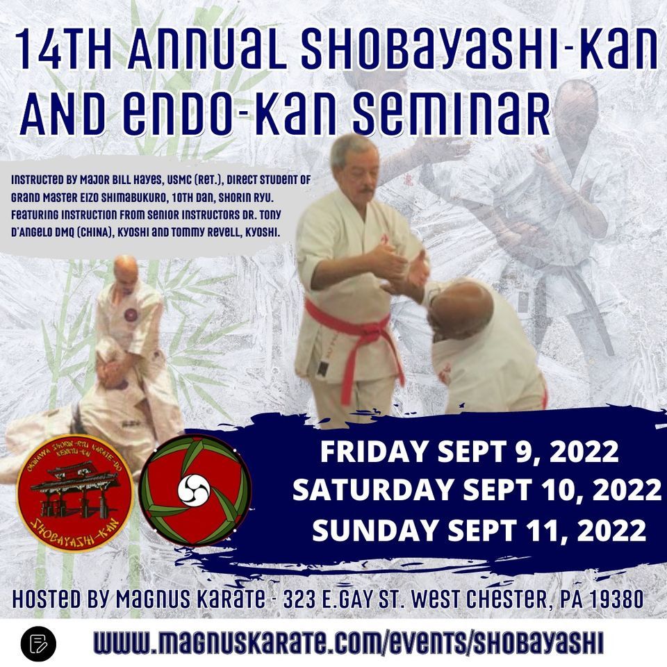 14th Annual ShobayashiKan and EndoKan Seminar, Magnus Karate, West