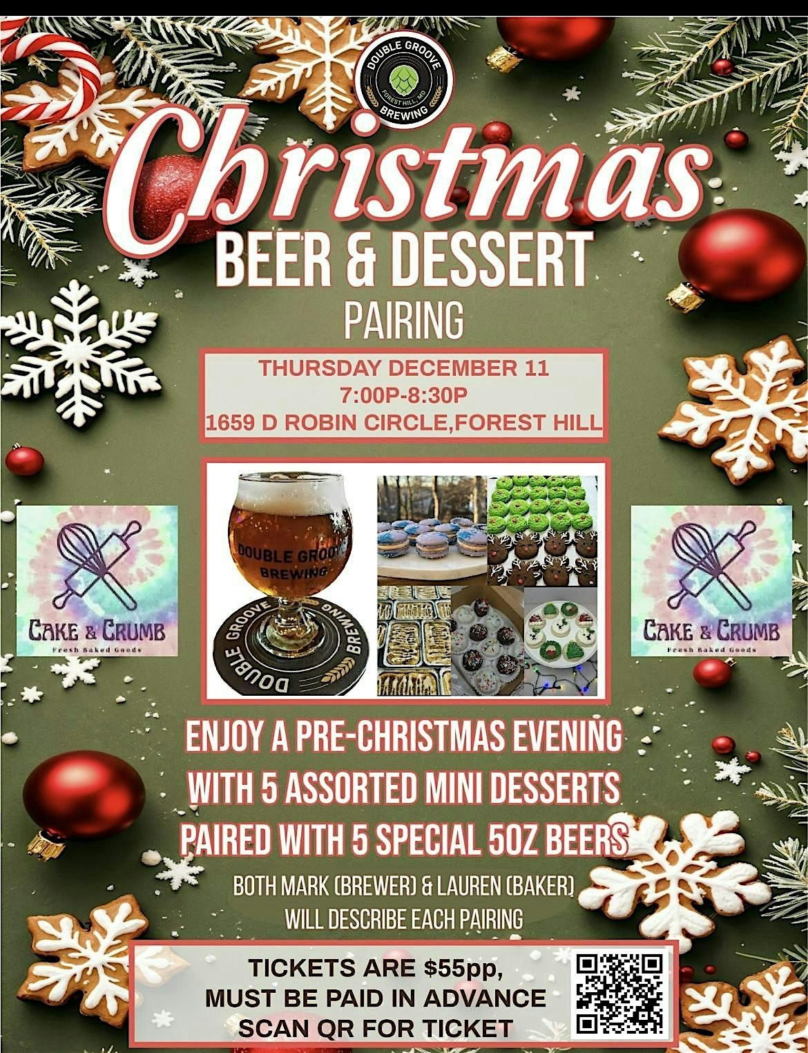 Christmas Holiday Beer & Dessert Pairing