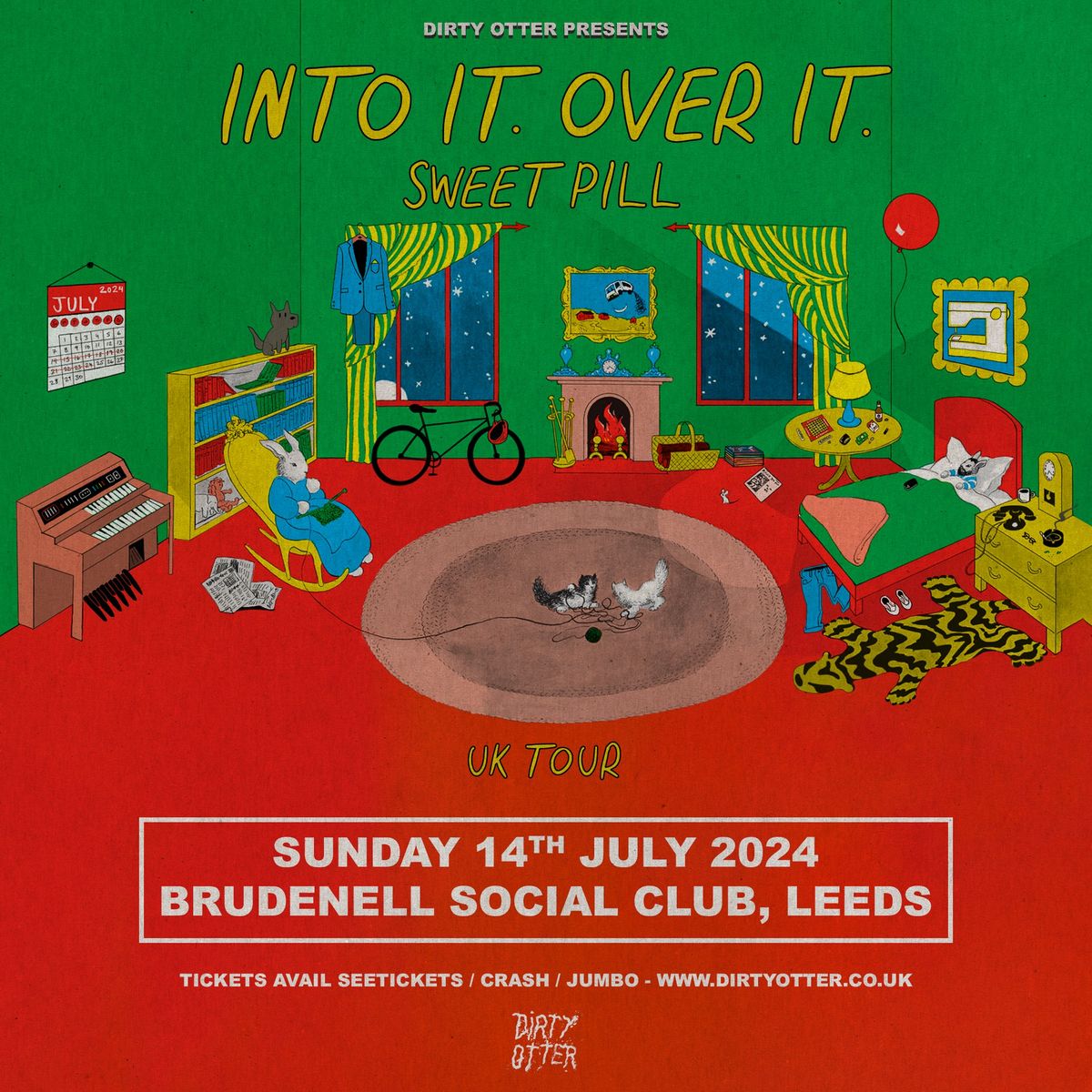 INTO IT. OVER IT. + SWEET PILL - LEEDS