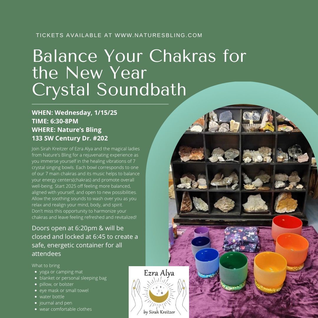 New Year Crystal Soundbath w\/ Ezra Alya 