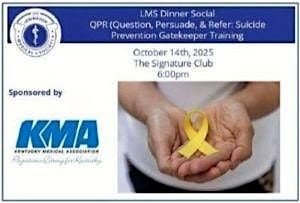 LMS Dinner Social - Suicide Prevention Gatekeeper Training