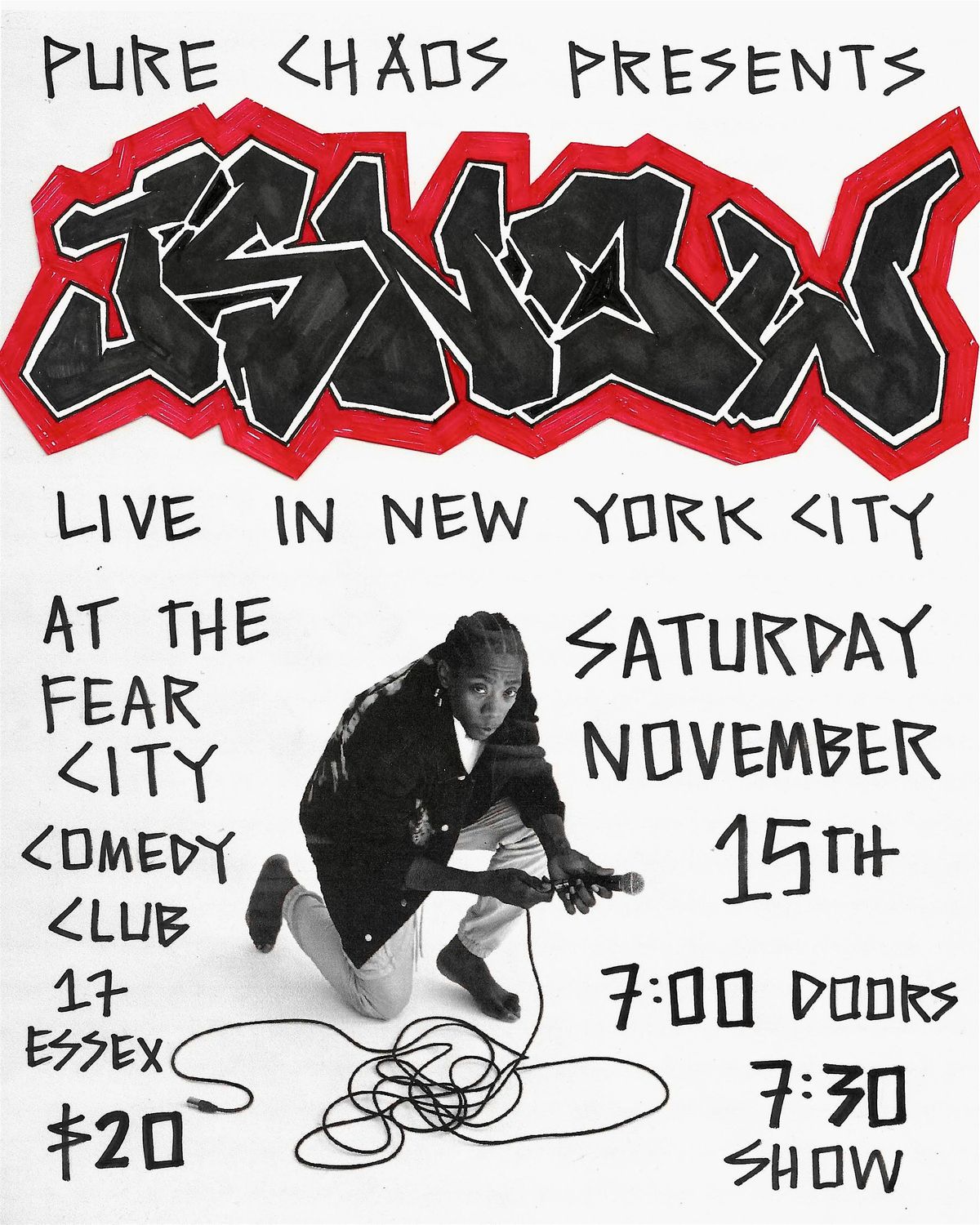Pure Chaos Presents: J SNOW at Fear City | Lower East Side | BYOB