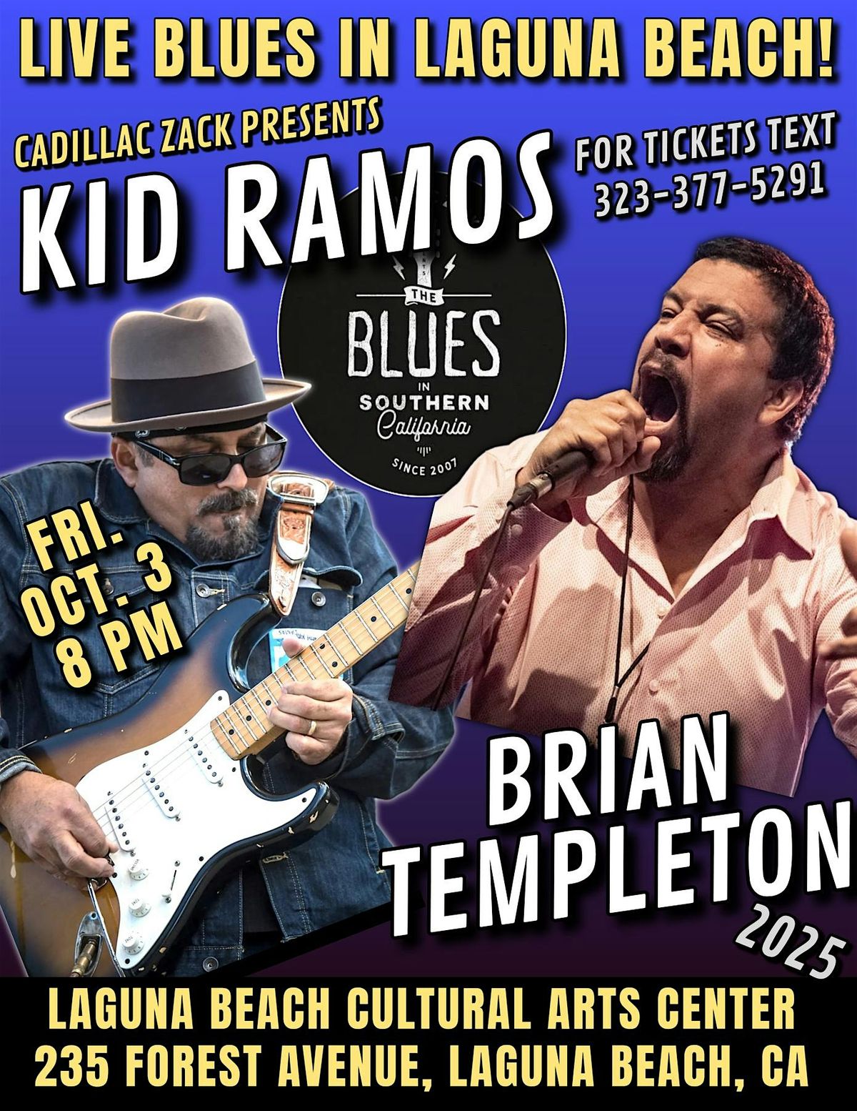 KID RAMOS with BRIAN TEMPLETON - Two Blues Legends - in Laguna!