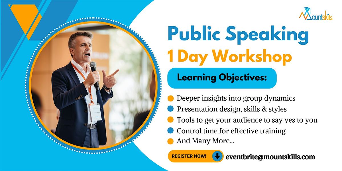 Public Speaking 1 Day Workshop in Tempe, AZ on November 08th, 2024