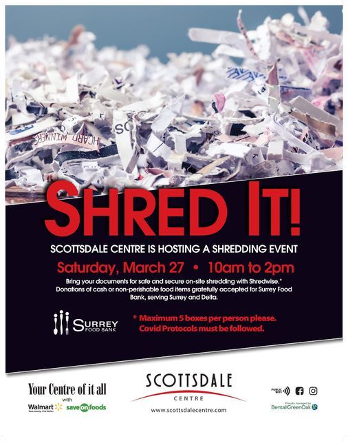 Shred It Scottsdale Centre Delta 27 March 2021 Shred It Events 2022
