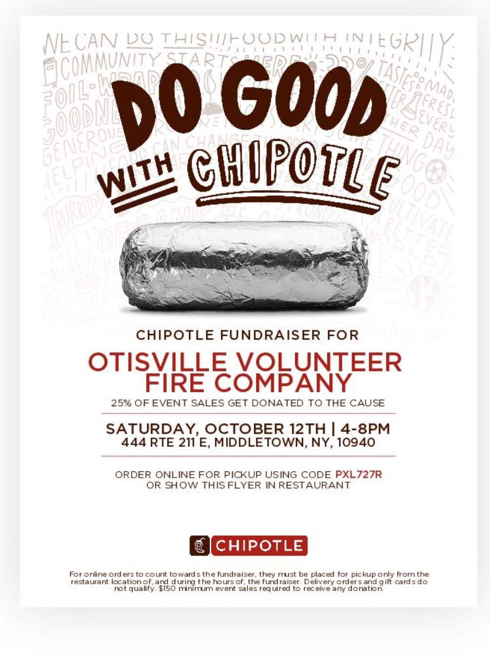 Chipotle Fundraiser 