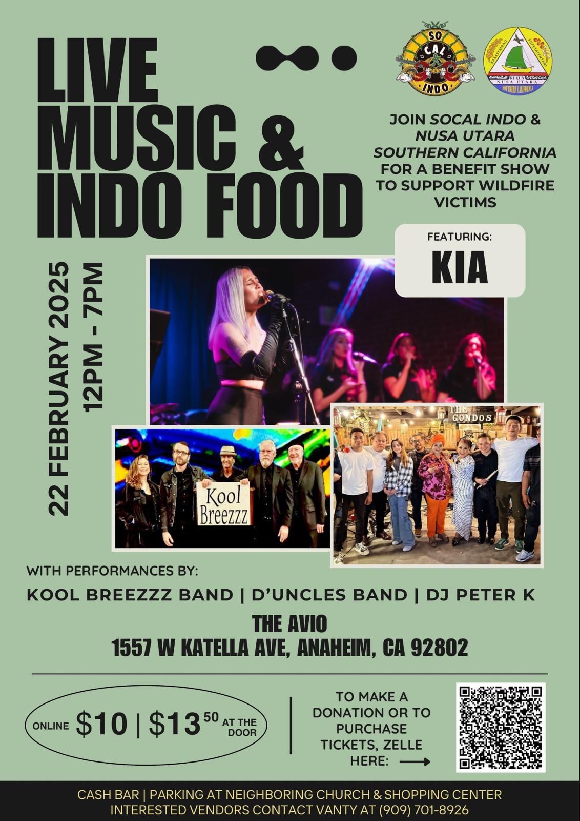 KOOL BREEZZZ - Benefit Show Fundraiser for CA Wildfire Victims