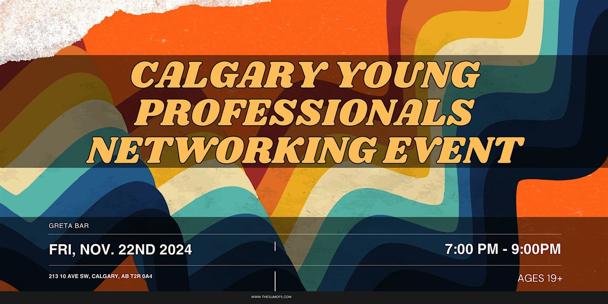 Calgary Social Networking Event For Young Professionals