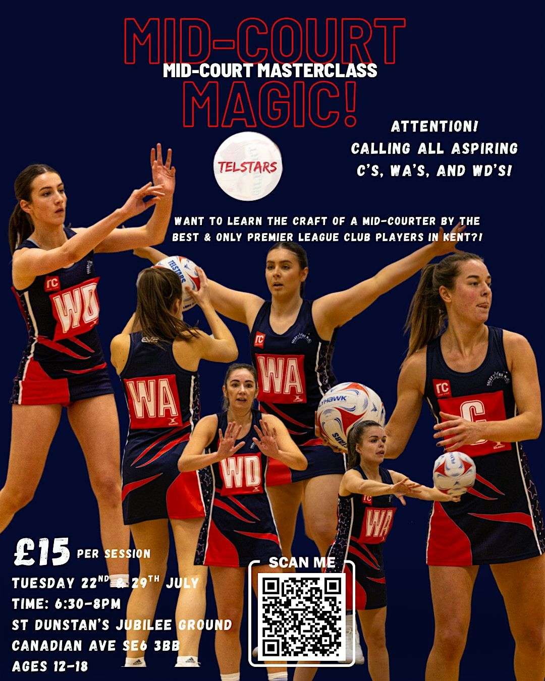 Netball Mid Mid-court magic - Netball Masterclass!, St Dunstan's Enterprises ...
