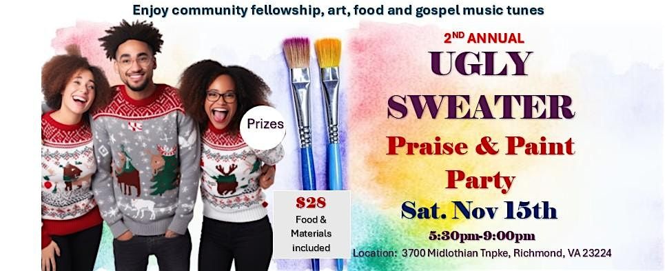 Ugly Sweater Praise and Paint Party