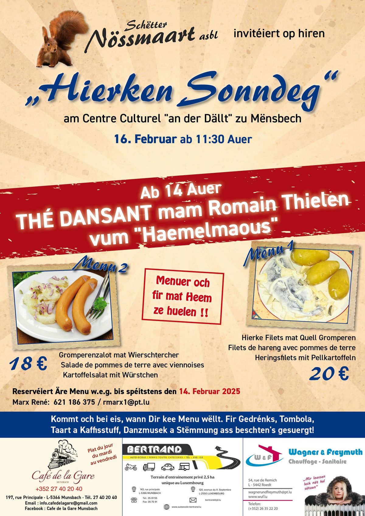 Hierken Sonndeg mat Th\u00e9 Dansant