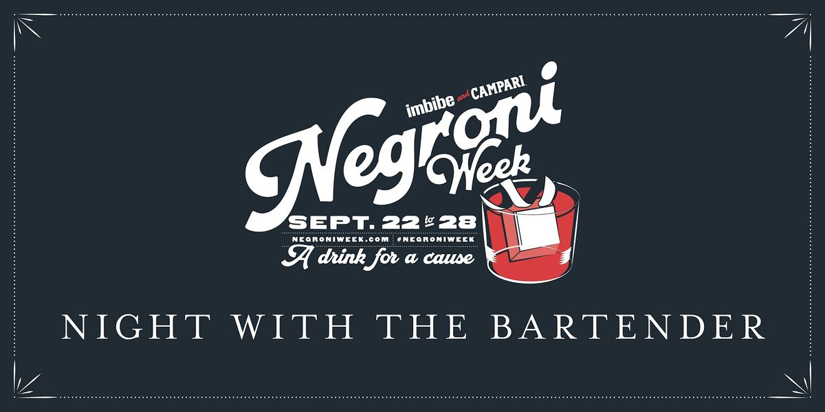 Negroni Week at Eataly Downtown: Bartender Night