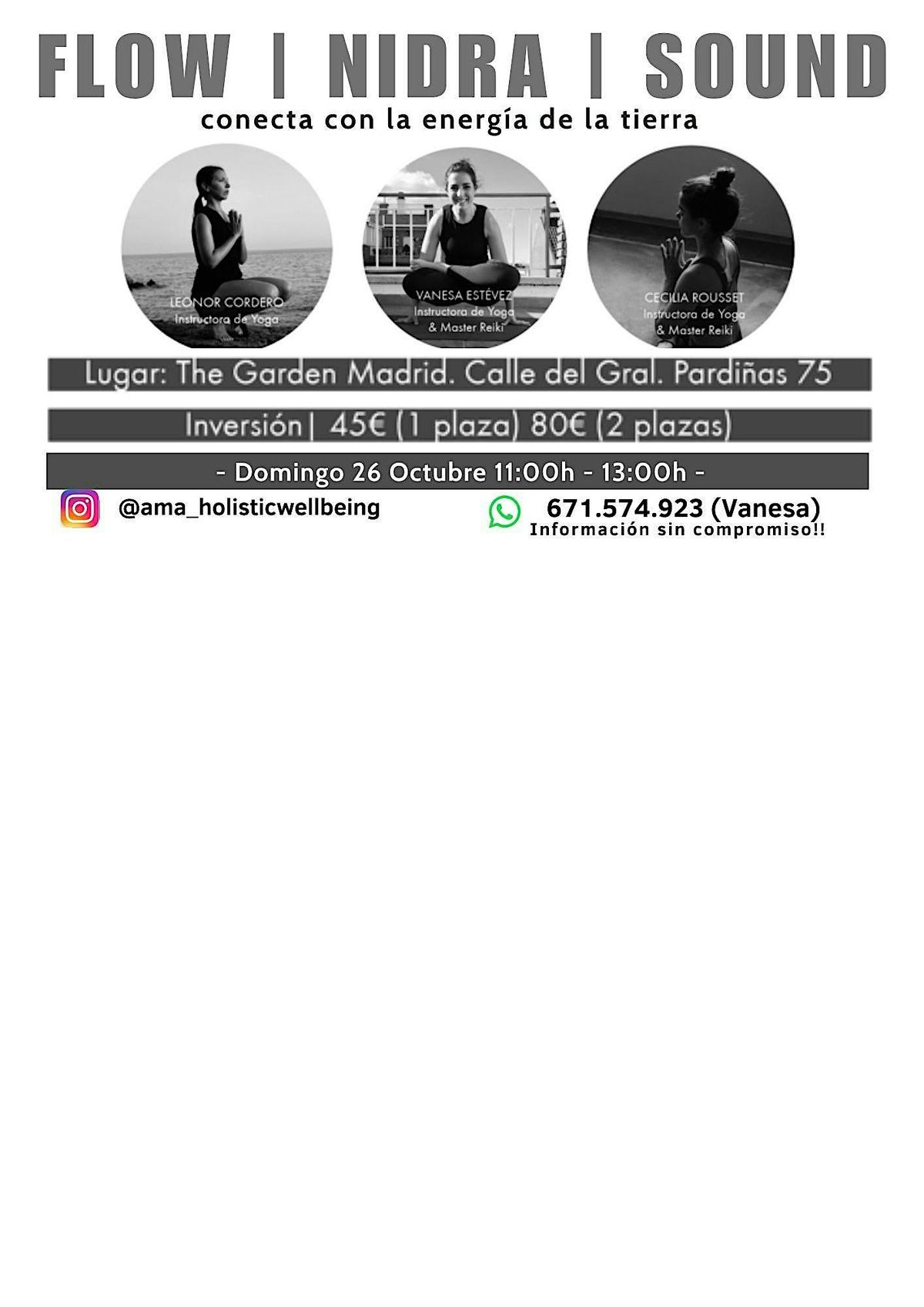 \u2728\ufe0fFLOW | NIDRA | SOUND\u2728\ufe0fYOGA| MEDITACI\u00d3N | BA\u00d1O DE SONIDO