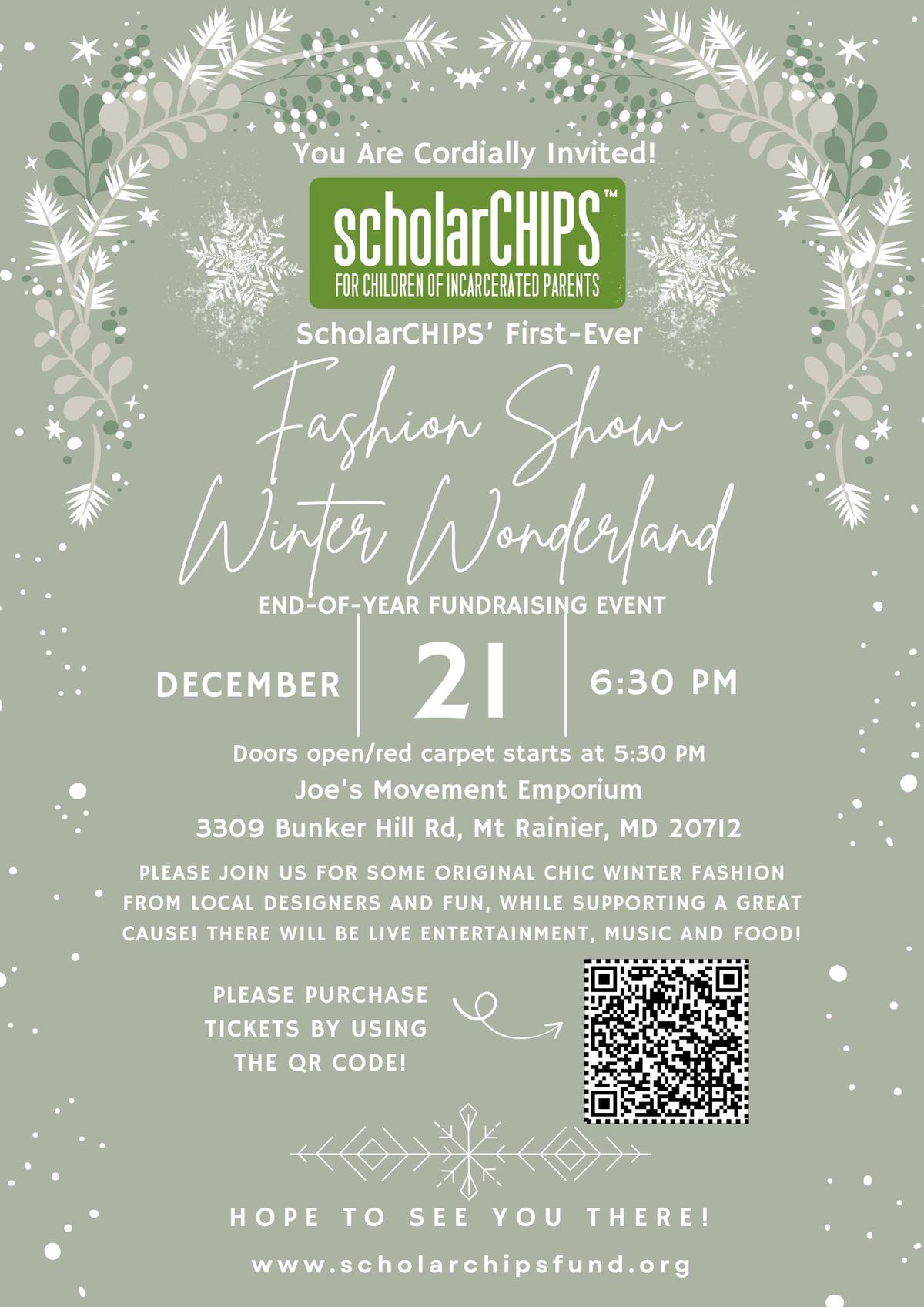 ScholarCHIPS' First-Ever Fashion Show: Winter Wonderland