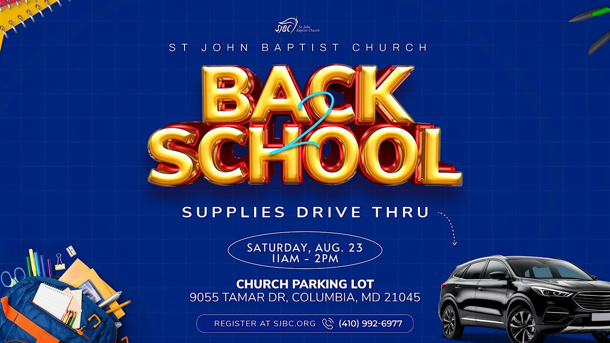Back to School Supply Drive Thru