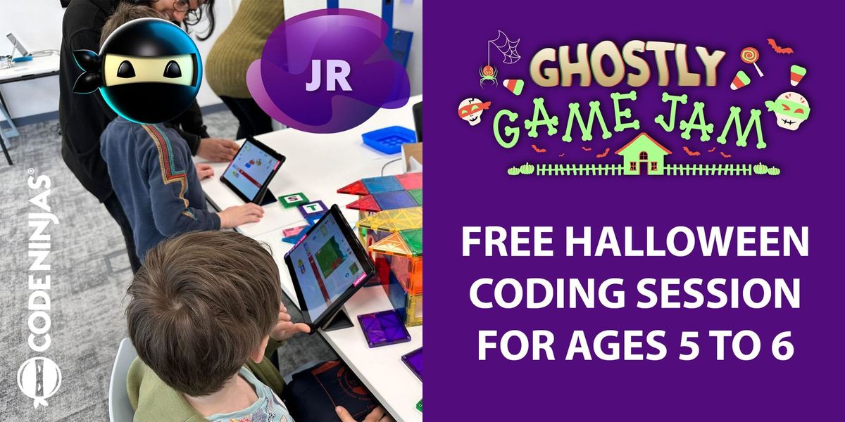 Ghostly Game Jam - Free Coding Session for 5 and 6 Year Olds