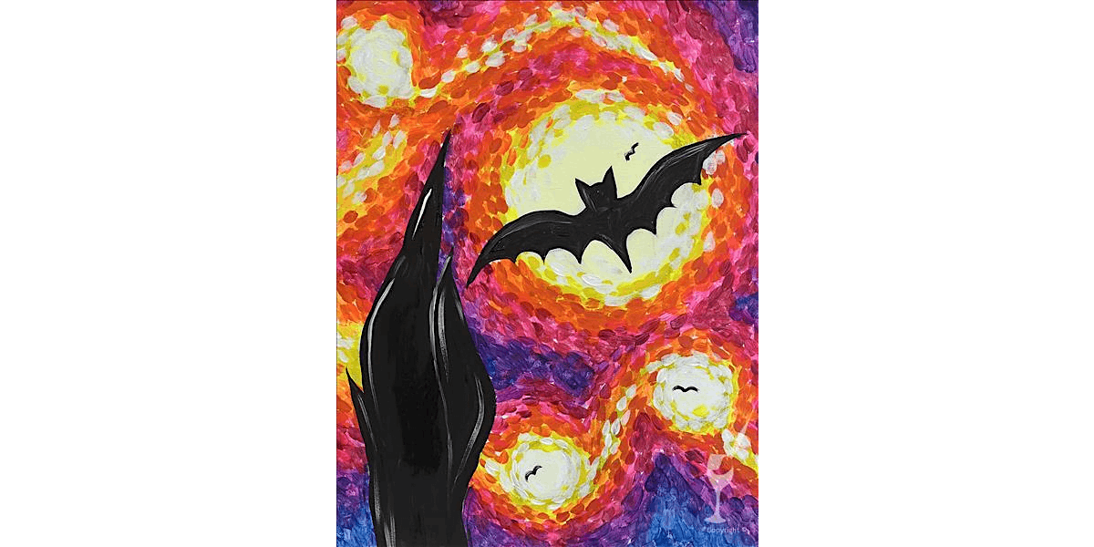 Black Light Bats - Paint and Sip in Houston | Classpop!\u2122