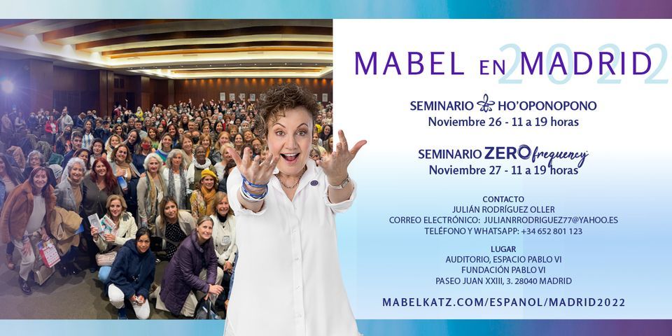 Mabel Katz en Madrid Noviembre 2022