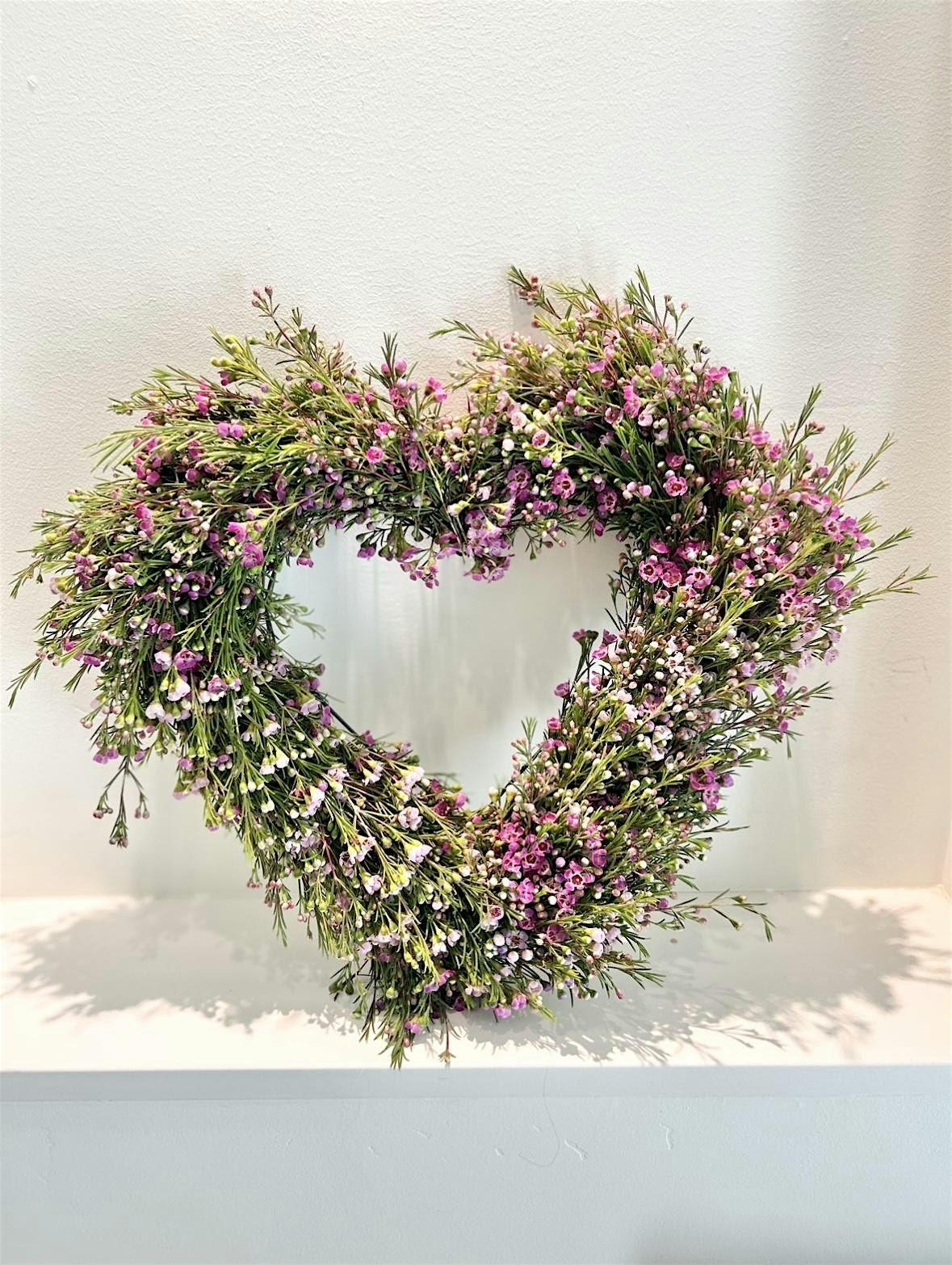 Fresh Floral Heart Wreath